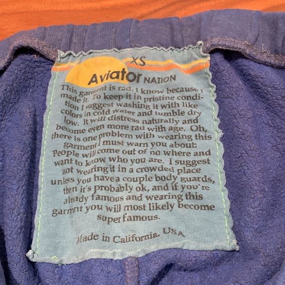 Aviator Nation 5 Stripe Sweatpants - SIZE XS - Picture 4 of 12